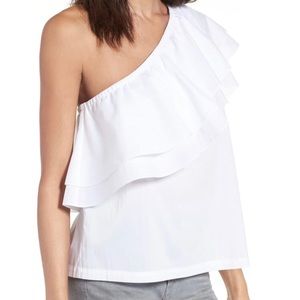 Chelsea28 Ruffle One Shoulder top